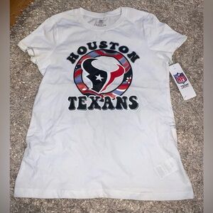 NFL Houston Texans White Girls Tee size (14/16) NWT